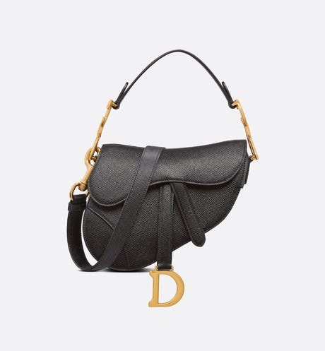 dior mini black saddle bag|pre owned dior saddle bag.